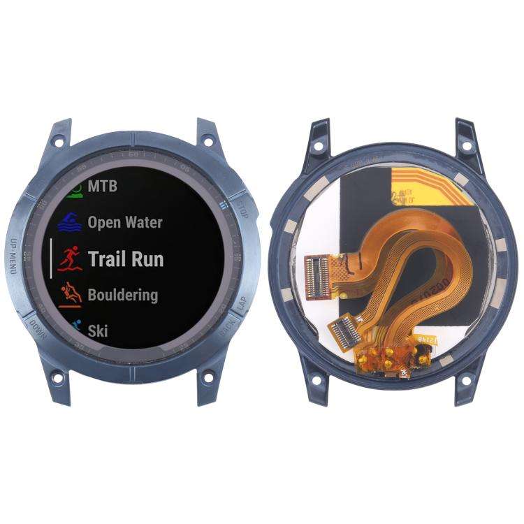 For Garmin Fenix 7 Original LCD Screen Digitizer Full Assembly With Frame(Blue)
