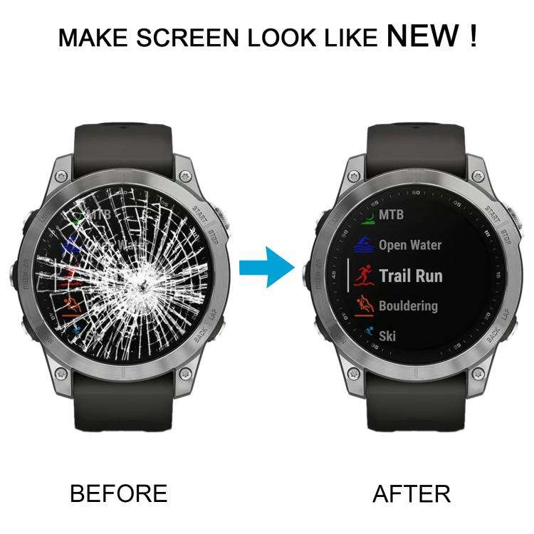 For Garmin Fenix 7 Original LCD Screen Digitizer Full Assembly With Frame(Blue)