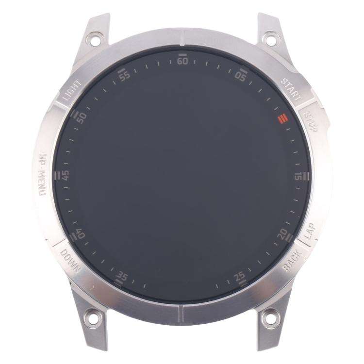 For Garmin Epix Original LCD Screen Digitizer Full Assembly With Frame(Silver)