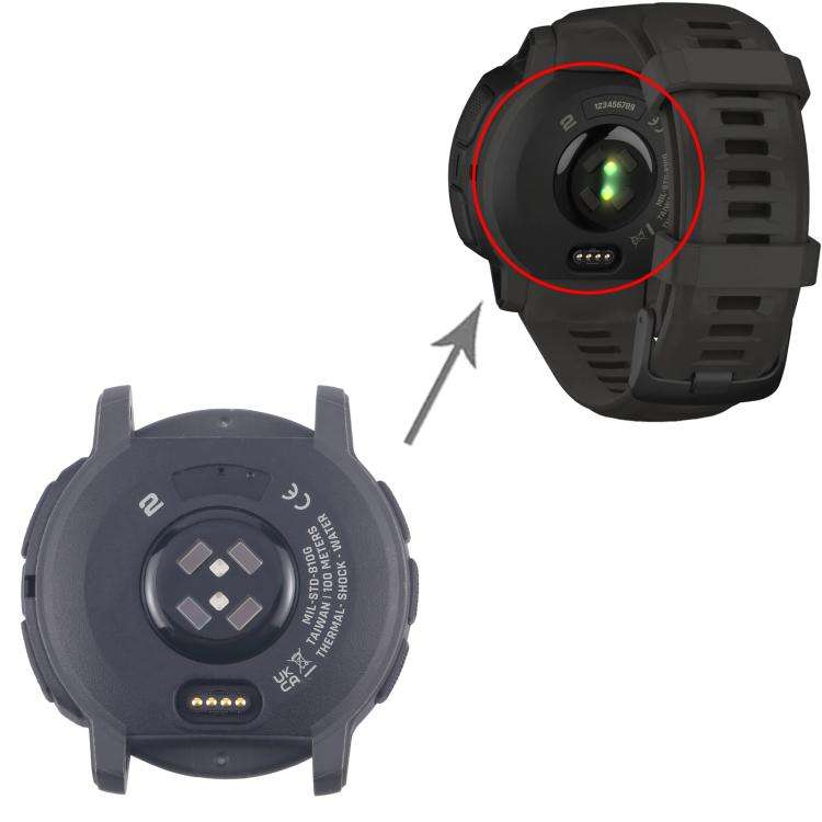 For Garmin Instinct 2 Original Disassembled Back Cover(Black)