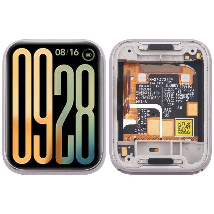 For Xiaomi Smart Band 9 Pro Original LCD Screen Digitizer Full Assembly With Frame (Silver)