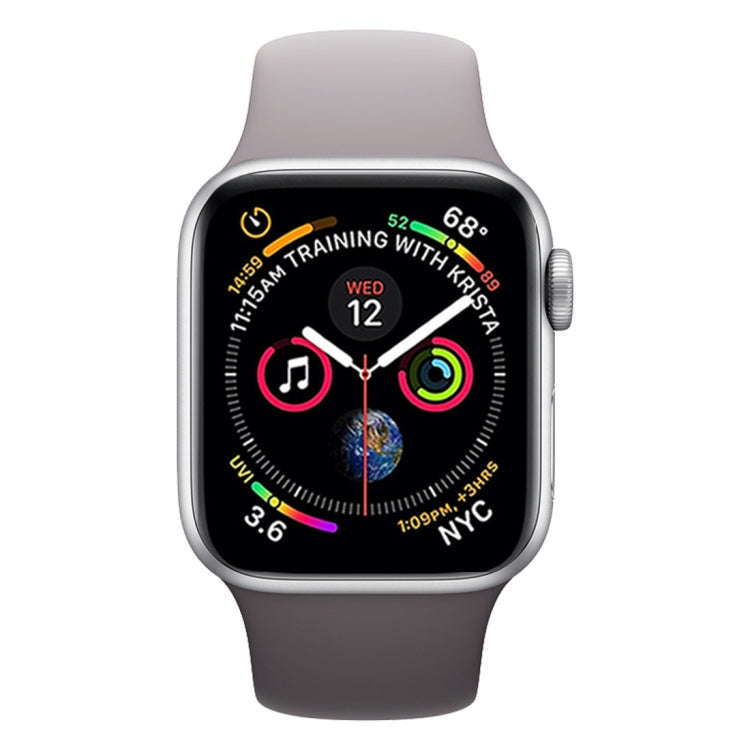 Double Colors Silicone Watch Band for Apple Watch Series 3 & 2 & 1 38mm (Light Grey+Dark Gray)