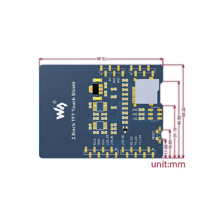 2.8 inch Touch LCD Shield for Arduino