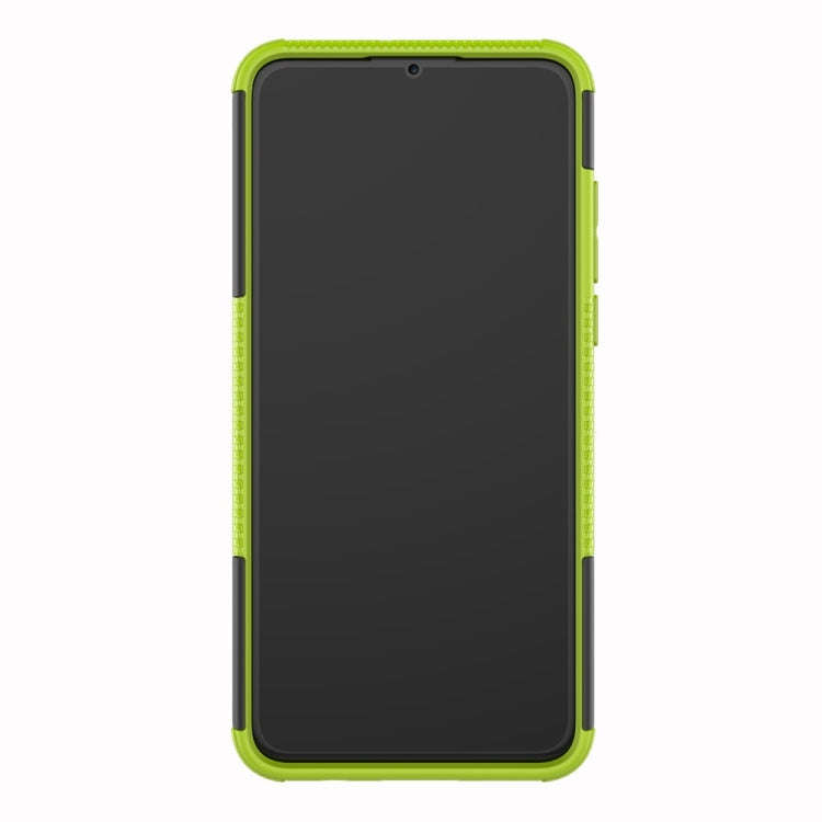 Tire Texture TPU+PC Shockproof Phone Case for Huawei P30 Lite / Nova 4e, with Holder (Green)