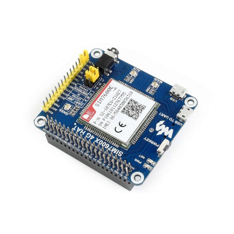 Waveshare 4G / 3G / 2G / GSM / GPRS / GNSS HAT for Raspberry Pi, LTE CAT4, for Southeast Asia, We...