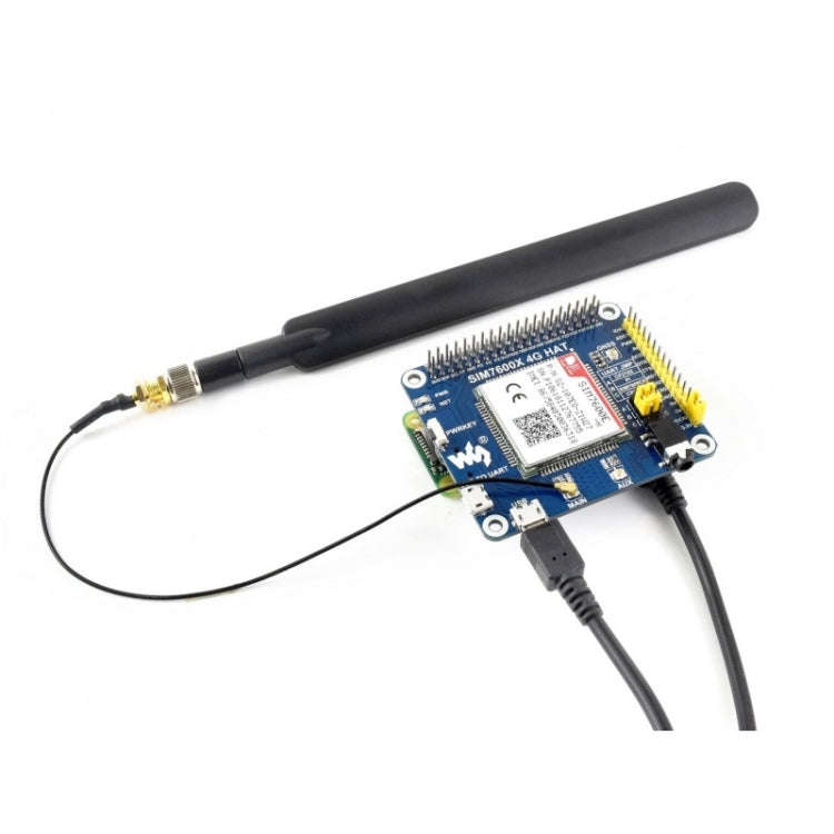 Waveshare 4G / 3G / 2G / GSM / GPRS / GNSS HAT for Raspberry Pi, LTE CAT4, for Southeast Asia, We...
