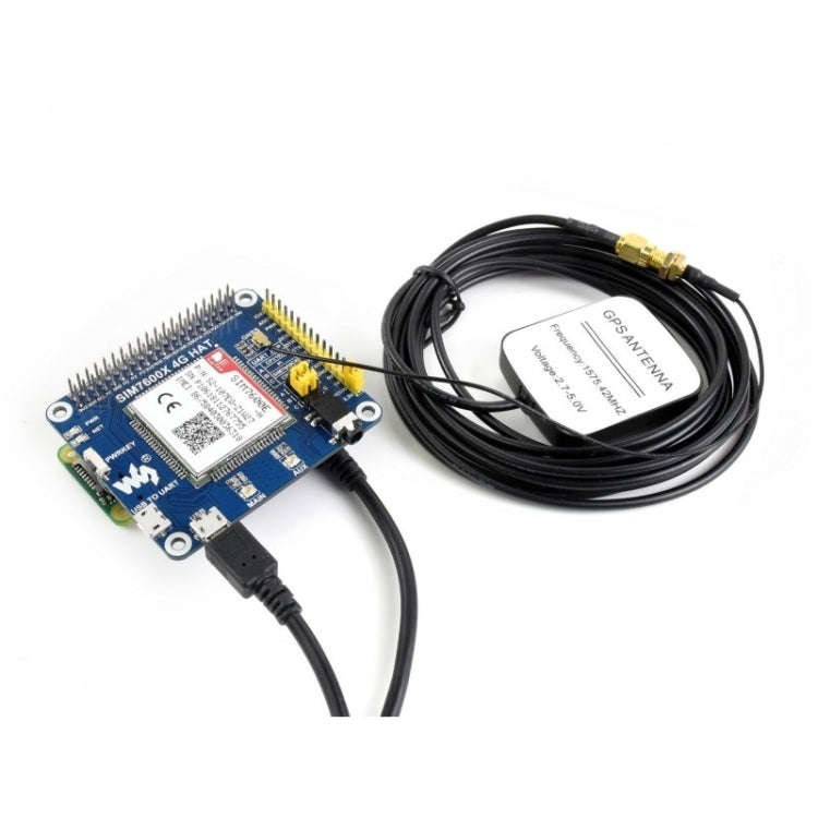 Waveshare 4G / 3G / 2G / GSM / GPRS / GNSS HAT for Raspberry Pi, LTE CAT4, for Southeast Asia, We...