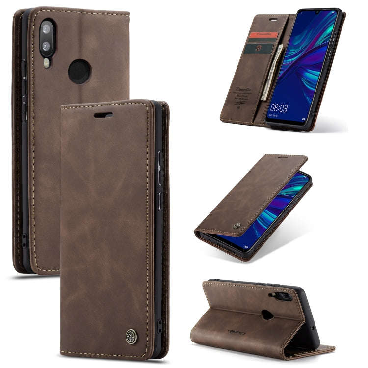 CaseMe Multifunctional Retro Frosted Horizontal Flip Leather Case for Huawei P Smart 2019 /  Hono...