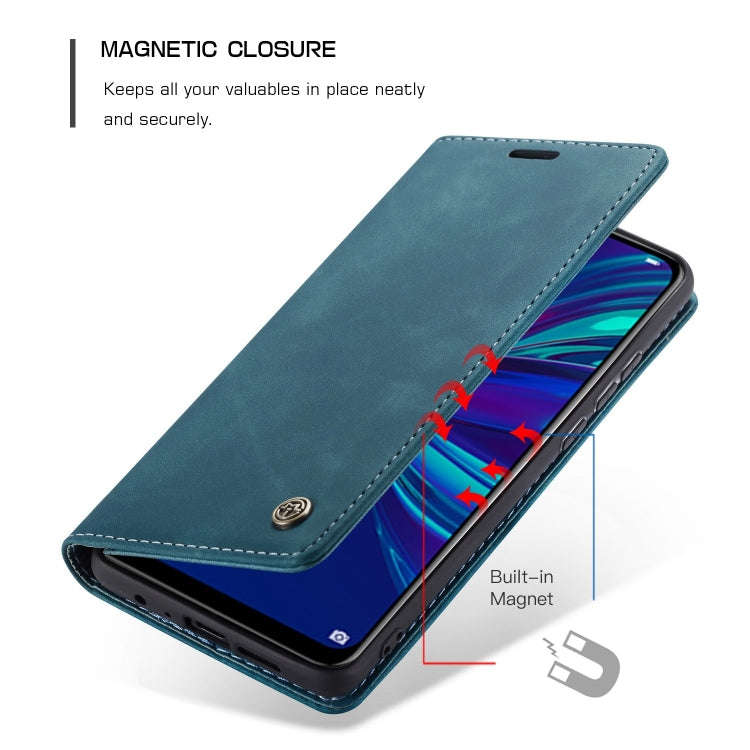 CaseMe Multifunctional Retro Frosted Horizontal Flip Leather Case for Huawei P Smart 2019 /  Hono...