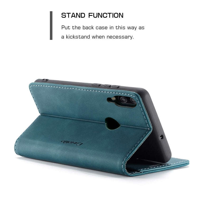 CaseMe Multifunctional Retro Frosted Horizontal Flip Leather Case for Huawei P Smart 2019 /  Hono...