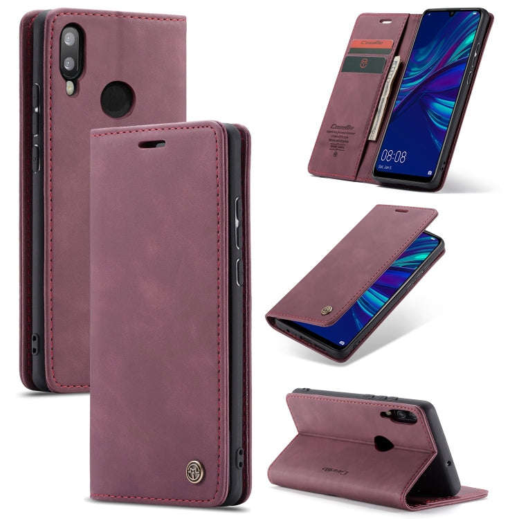 CaseMe Multifunctional Retro Frosted Horizontal Flip Leather Case for Huawei P Smart 2019 /  Hono...