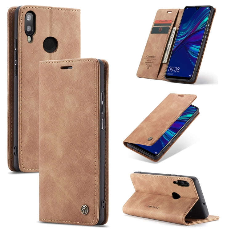 CaseMe Multifunctional Retro Frosted Horizontal Flip Leather Case for Huawei P Smart 2019 /  Hono...