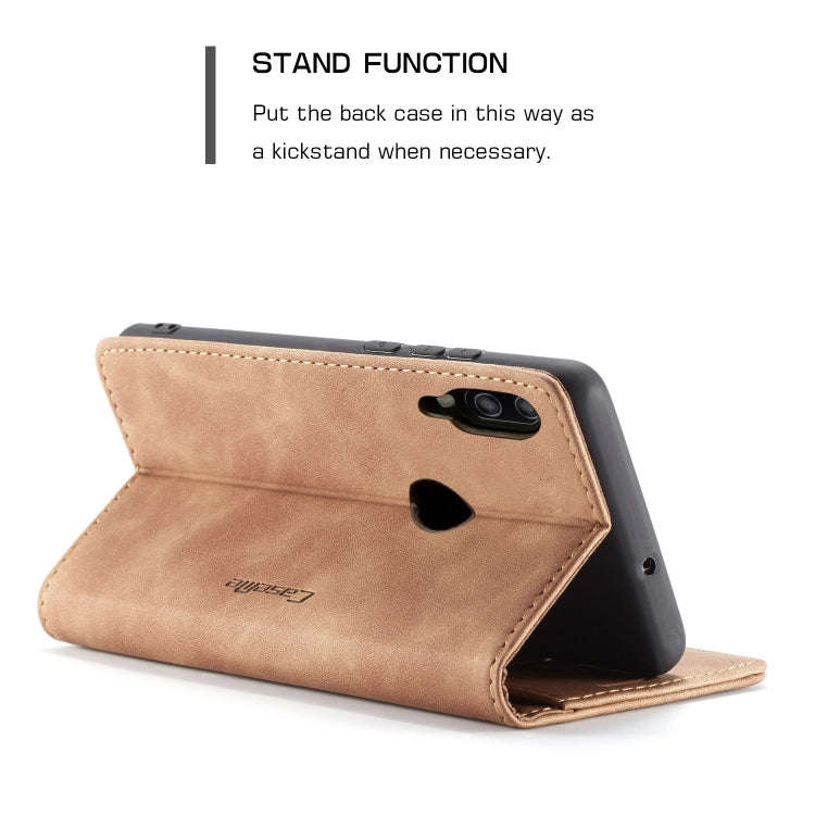 CaseMe Multifunctional Retro Frosted Horizontal Flip Leather Case for Huawei P Smart 2019 /  Hono...
