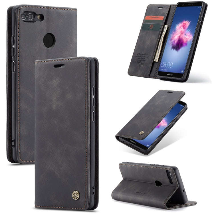 CaseMe Multifunctional Retro Frosted Horizontal Flip Leather Case for Huawei P Smart / Enjoy 7S /...