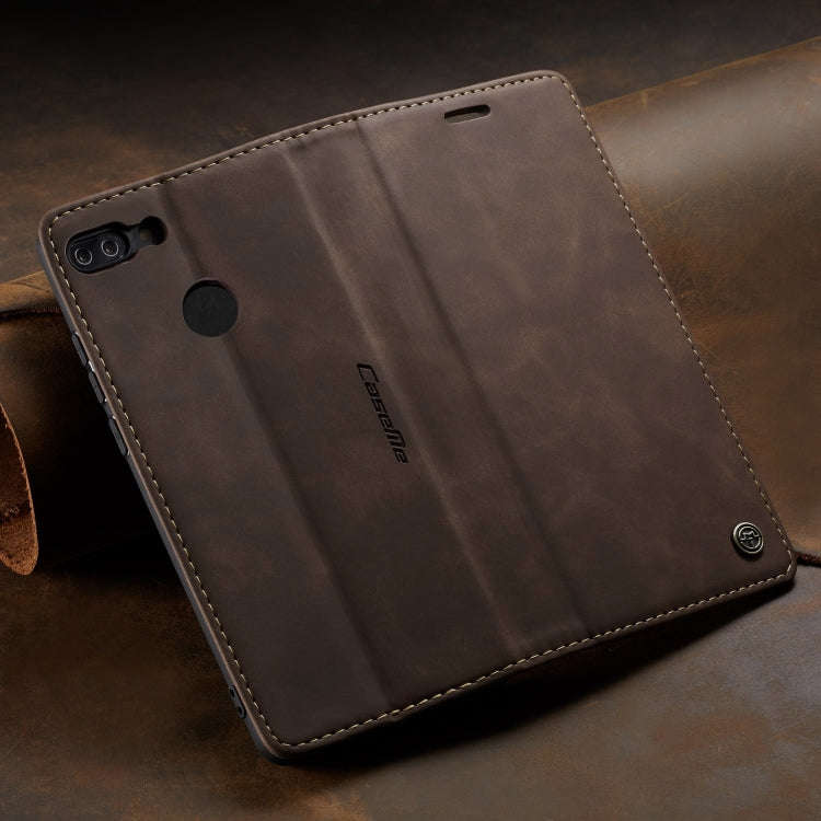 CaseMe Multifunctional Retro Frosted Horizontal Flip Leather Case for Huawei P Smart / Enjoy 7S /...