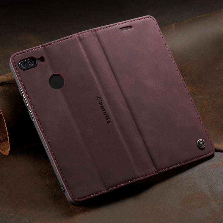 CaseMe Multifunctional Retro Frosted Horizontal Flip Leather Case for Huawei P Smart / Enjoy 7S /...