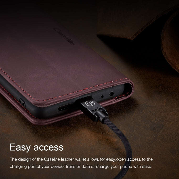 CaseMe Multifunctional Retro Frosted Horizontal Flip Leather Case for Huawei P Smart / Enjoy 7S /...