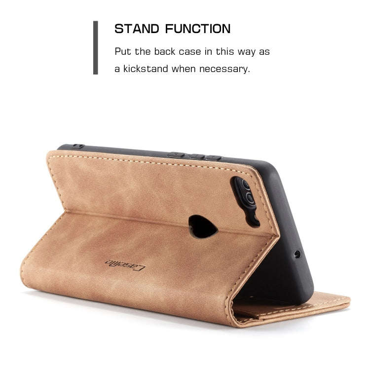 CaseMe Multifunctional Retro Frosted Horizontal Flip Leather Case for Huawei P Smart / Enjoy 7S /...