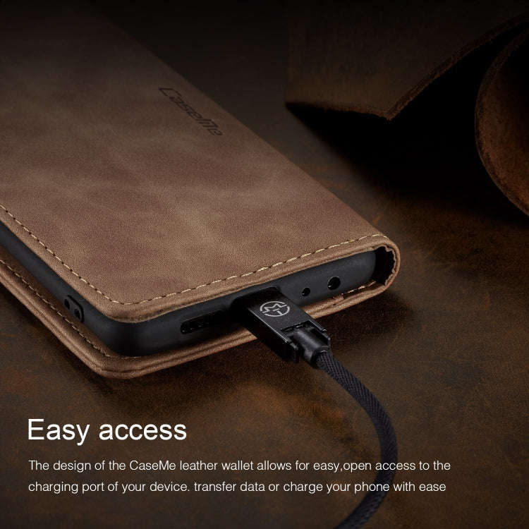 CaseMe Multifunctional Retro Frosted Horizontal Flip Leather Case for Huawei P Smart / Enjoy 7S /...