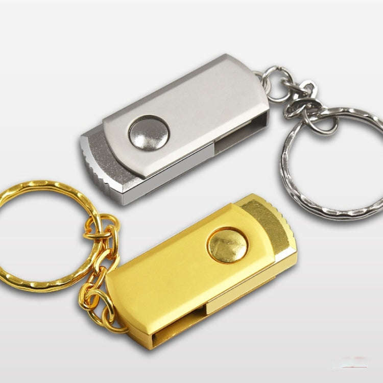 MicroDrive 64GB USB 2.0 Creative Personality Metal U Disk with Keychain (Silver)