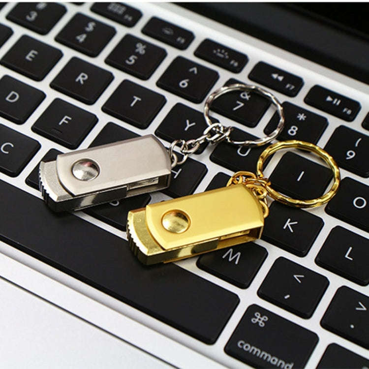 MicroDrive 64GB USB 2.0 Creative Personality Metal U Disk with Keychain (Silver)