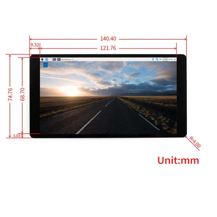Waveshare 5.5 inch 1080x1920 Capacitive Touch Screen AMOLED with Toughened Glass Cover, HDMI inte...