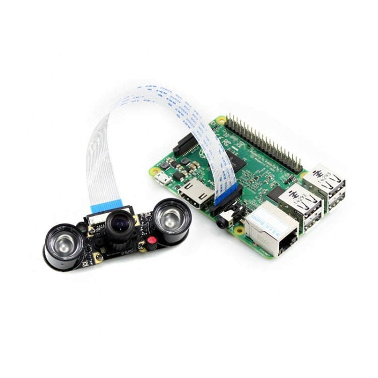 Waveshare RPi Camera (F) Adjustable-Focus Camera Module, Supports Night Vision