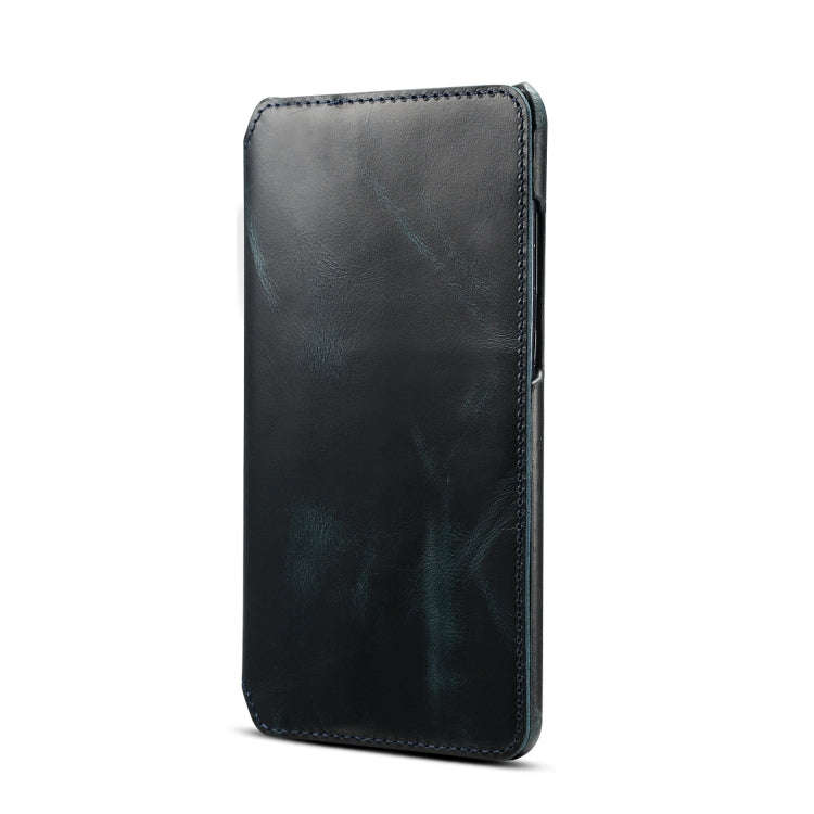 Oil Wax Cowhide Horizontal Flip Leather Case for Huawei Mate 20, with Card Slots & Wallet