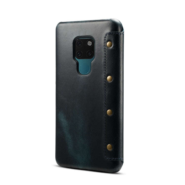 Oil Wax Cowhide Horizontal Flip Leather Case for Huawei Mate 20, with Card Slots & Wallet