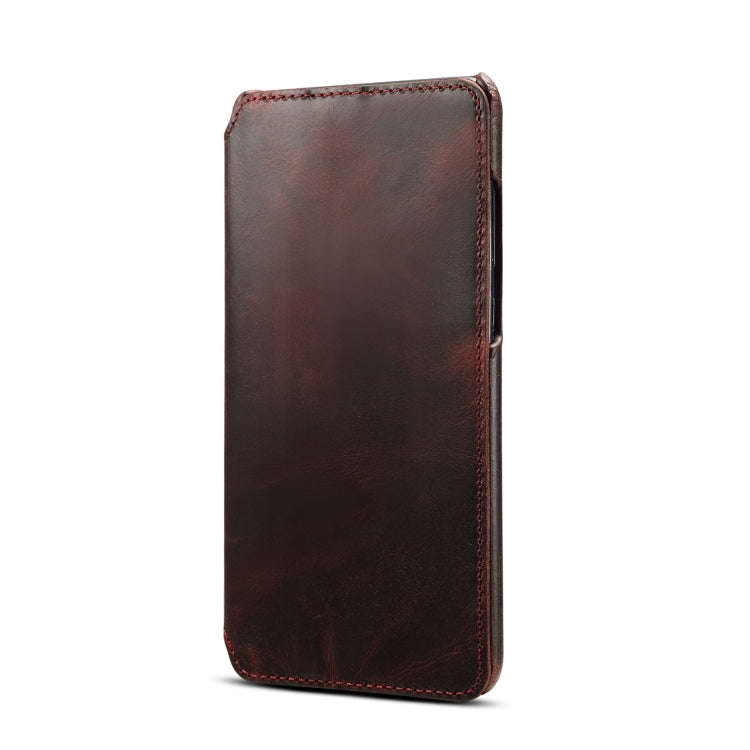 Oil Wax Cowhide Horizontal Flip Leather Case for Huawei Mate 20, with Card Slots & Wallet