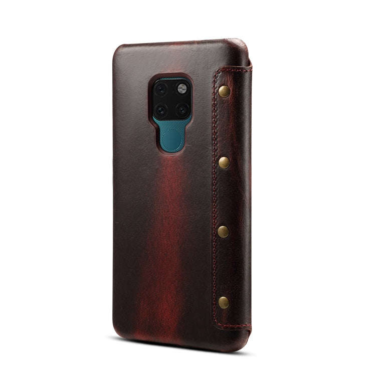Oil Wax Cowhide Horizontal Flip Leather Case for Huawei Mate 20, with Card Slots & Wallet
