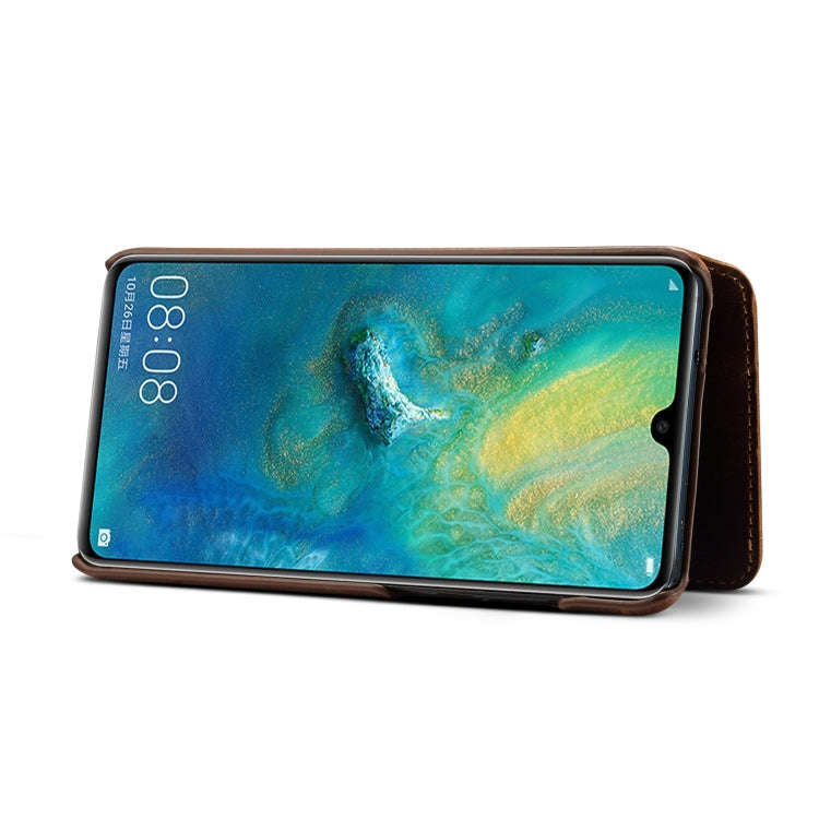Oil Wax Cowhide Horizontal Flip Leather Case for Huawei Mate 20, with Card Slots & Wallet