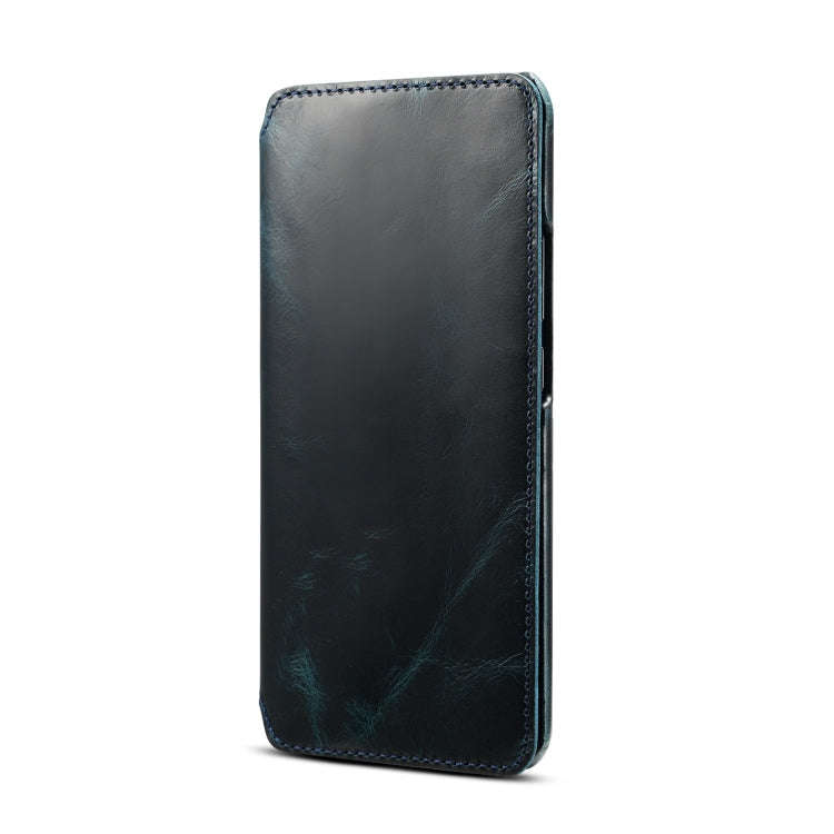 Oil Wax Cowhide Horizontal Flip Leather Case for Huawei Mate 20 Pro, with Card Slots & Wallet