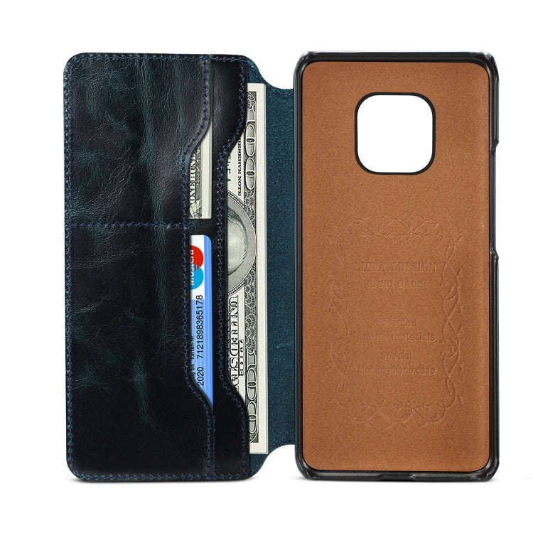 Oil Wax Cowhide Horizontal Flip Leather Case for Huawei Mate 20 Pro, with Card Slots & Wallet
