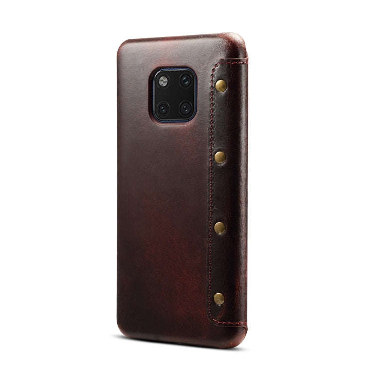 Oil Wax Cowhide Horizontal Flip Leather Case for Huawei Mate 20 Pro, with Card Slots & Wallet