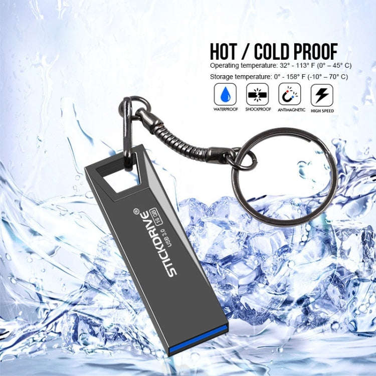 STICKDRIVE 128GB USB 3.0 High Speed Mini Metal U Disk (Black)