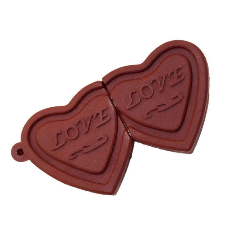 MicroDrive 64GB USB 2.0 Creative Heart Chocolate U Disk