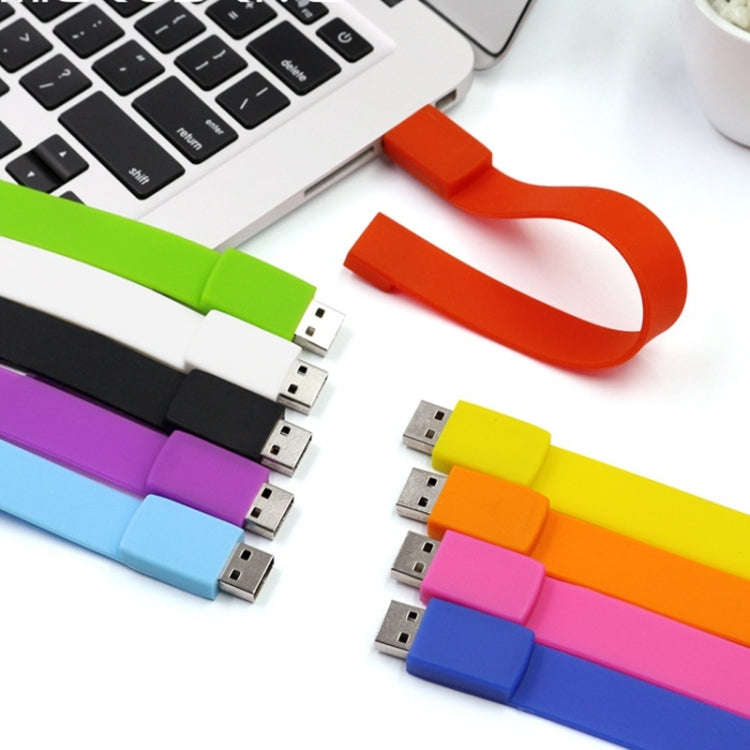 MicroDrive 64GB USB 2.0 Fashion Bracelet Wristband U Disk (Blue)