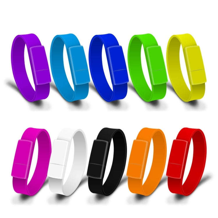MicroDrive 64GB USB 2.0 Fashion Bracelet Wristband U Disk (Blue)