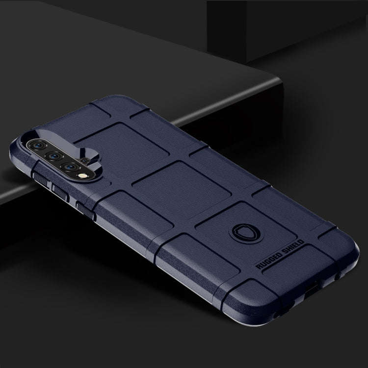 Shockproof Rugged Shield Full Coverage Protective Silicone Case for Huawei Nova 5 (Blue)
