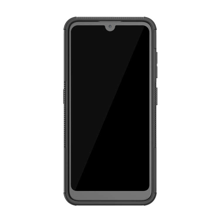 Tire Texture TPU+PC Shockproof Case for Nokia 4.2, with Holder (Black)