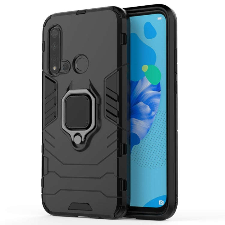 PC +TPU Shockproof Protective Case for Huawei P20 Lite (2019) / Nova 5i, with Magnetic Ring Holde...