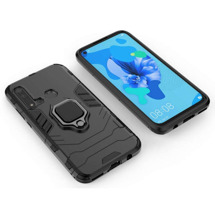 PC +TPU Shockproof Protective Case for Huawei P20 Lite (2019) / Nova 5i, with Magnetic Ring Holde...