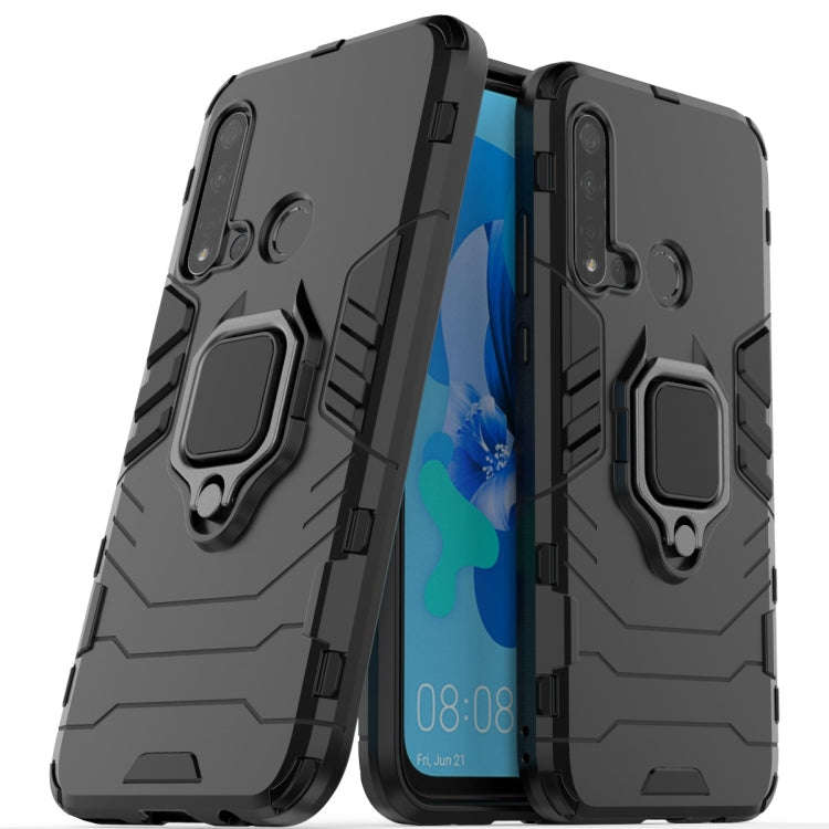 PC +TPU Shockproof Protective Case for Huawei P20 Lite (2019) / Nova 5i, with Magnetic Ring Holde...