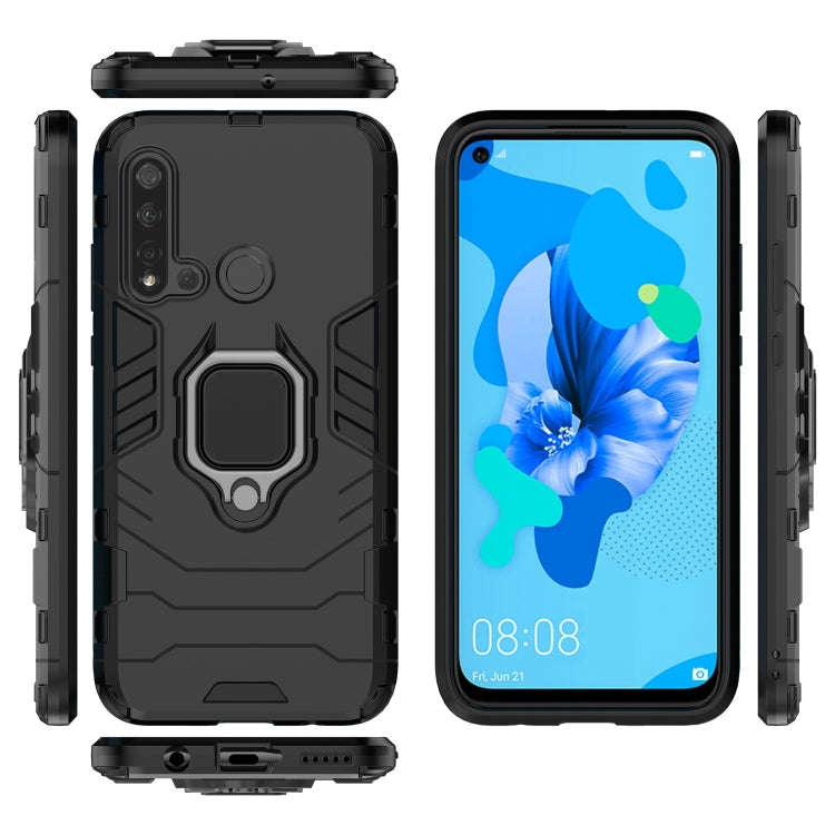 PC +TPU Shockproof Protective Case for Huawei P20 Lite (2019) / Nova 5i, with Magnetic Ring Holde...