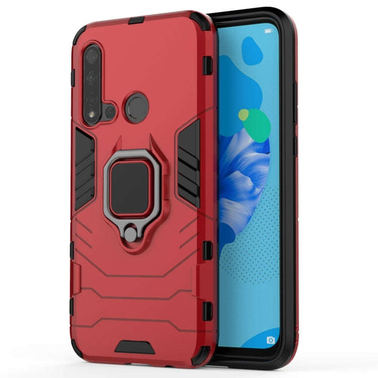 PC +TPU Shockproof Protective Case for Huawei P20 Lite (2019) / Nova 5i, with Magnetic Ring Holde...