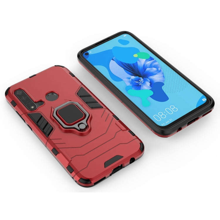 PC +TPU Shockproof Protective Case for Huawei P20 Lite (2019) / Nova 5i, with Magnetic Ring Holde...