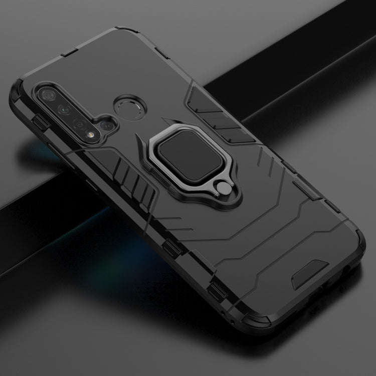 PC +TPU Shockproof Protective Case for Huawei P20 Lite (2019) / Nova 5i, with Magnetic Ring Holde...