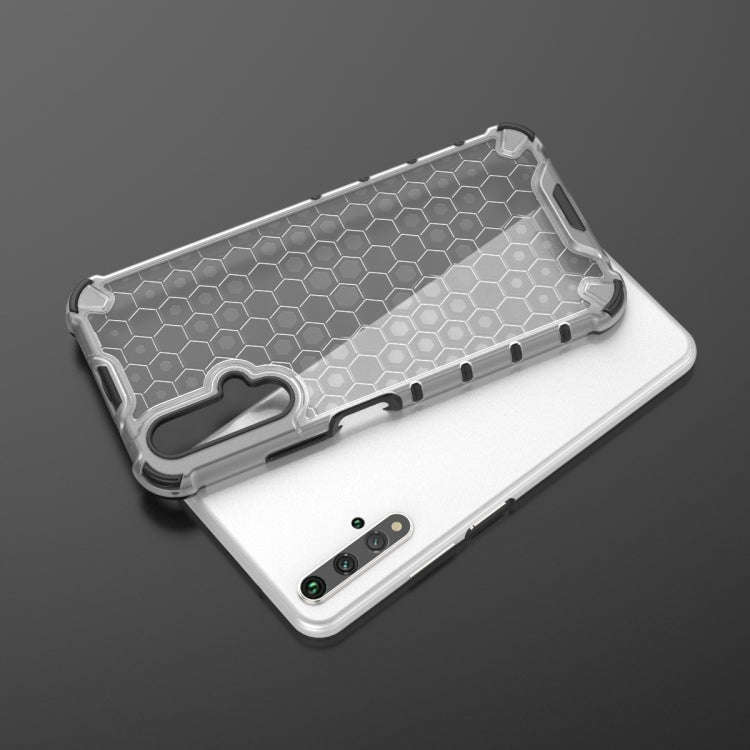 Shockproof Honeycomb PC + TPU Protection Case for Huawei Honor 20 PRO (Blue)