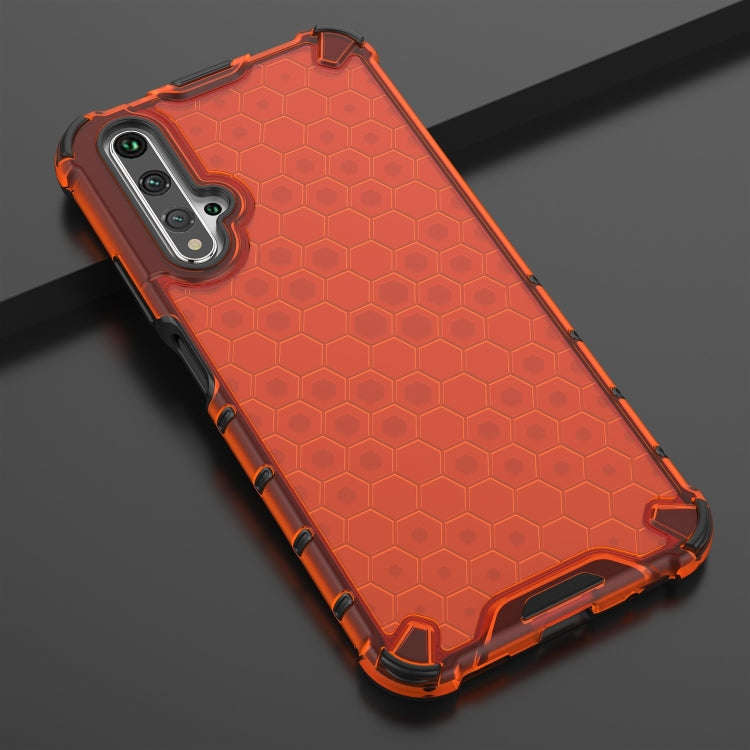 Shockproof Honeycomb PC + TPU Protection Case for Huawei Honor 20 PRO (Red)